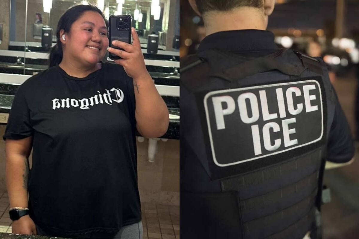 La activista ecuatoriana Mayra Guevara reparte alimentos gratis e informa sobre la presencia de ICE a los migrantes de Minnesota