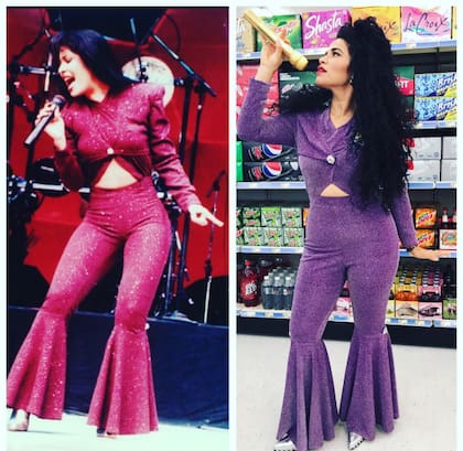 La actriz America Ferrera se disfrazó de Selena Quintanilla en Halloween (Instagram/@americaferrera)