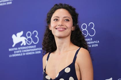 La actriz argentina Ailín Salas, una de las figuras de Wild Horse Nine, este jueves en el Festival de Venecia