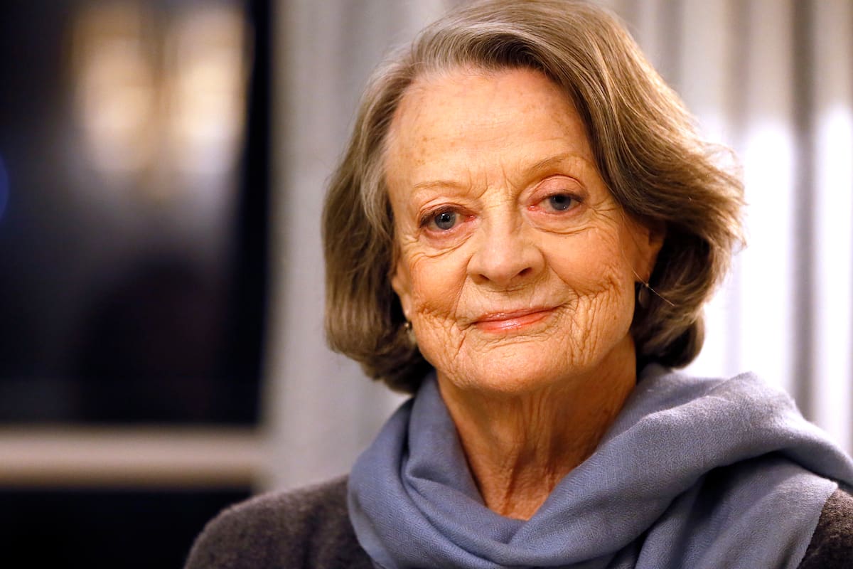 La actriz británica Maggie Smith en 2015