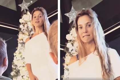 La actriz cometió un error mientras cantaba una canción navideña en inglés y su hijo le pidió que la repitiera