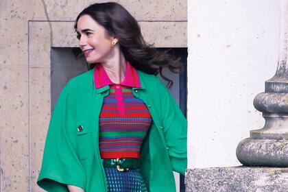 La actriz, de 32 años, en el rodaje de la nueva temporada de la serie que la convirtió en referente de estilo