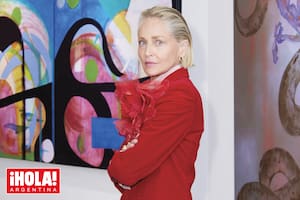 La actriz de Bajos Instintos, en la C. Parker, la galería de arte de la costa este de los Estados Unidos en donde, actualmente, se exhibe su trabajo.