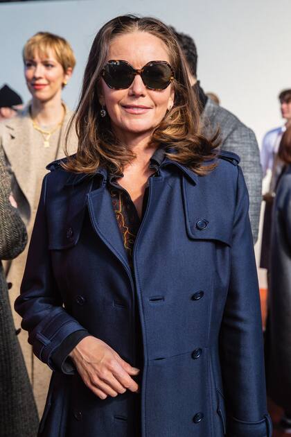 La actriz Diane Lane aplaudió desde la primera fila.