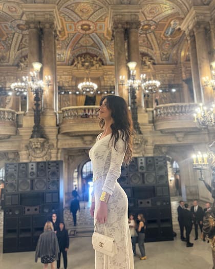 La actriz en el desfile de Chanel