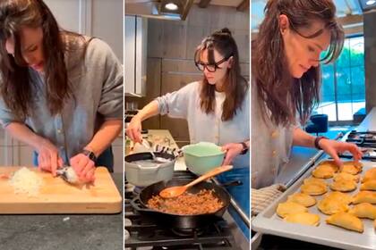 La actriz Jennifer Garner posteó un video preparando empanadas y se volvió viral