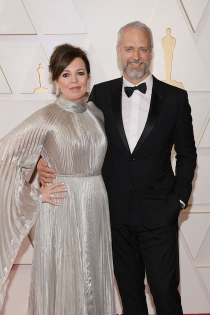 La actriz junto a su esposo, en una ceremonia de los premios Oscar
