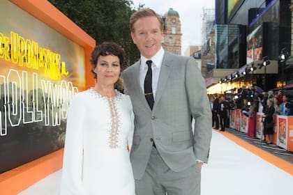 La actriz junto a su marido, el actor Damian Lewis
