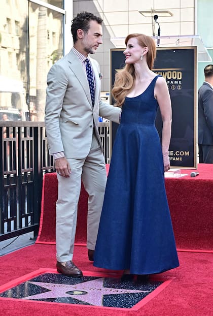 La actriz junto a su marido, Gian Luca Passi