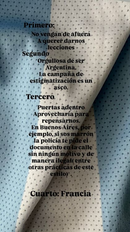 La actriz llamó a reflexionar sobre las actitudes discriminatorias