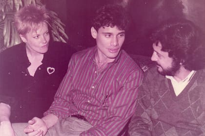 La actriz Melanie Griffith, Steven Bauer y Miguel Schapire