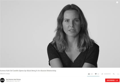 La actriz mexicana Kate del Castillo aparece en el canal Real Women Real Stories hablando sobre su experiencia en una relación abusiva. (Foto: YouTube Real Women Real Stories)