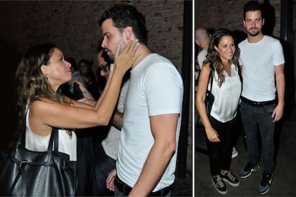 La actriz se mostró a puro romance con su novio a la salida del teatro