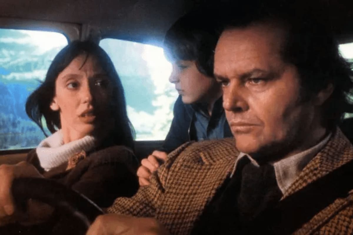 La actriz Shelley Duvall en una escena de "El resplandor" junto a Jack Nicholson (dcha) y Danny Lloyd. Foto: Getty Images