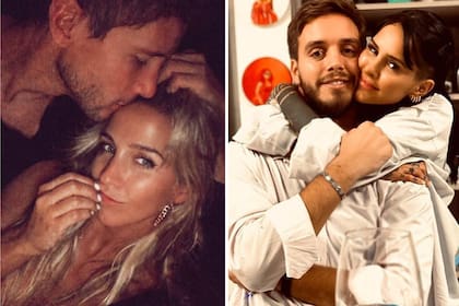 La actriz y la cantante tuvieron sus momentos románticos en las redes: cada una le declaró su amor a sus respectivos novios