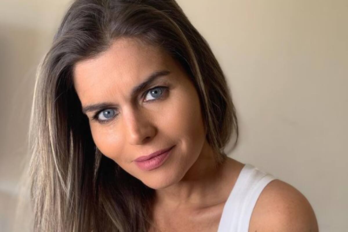 La actriz y panelista recibió un romántico mensaje de su pareja, quien apareció por primera vez en la pantalla