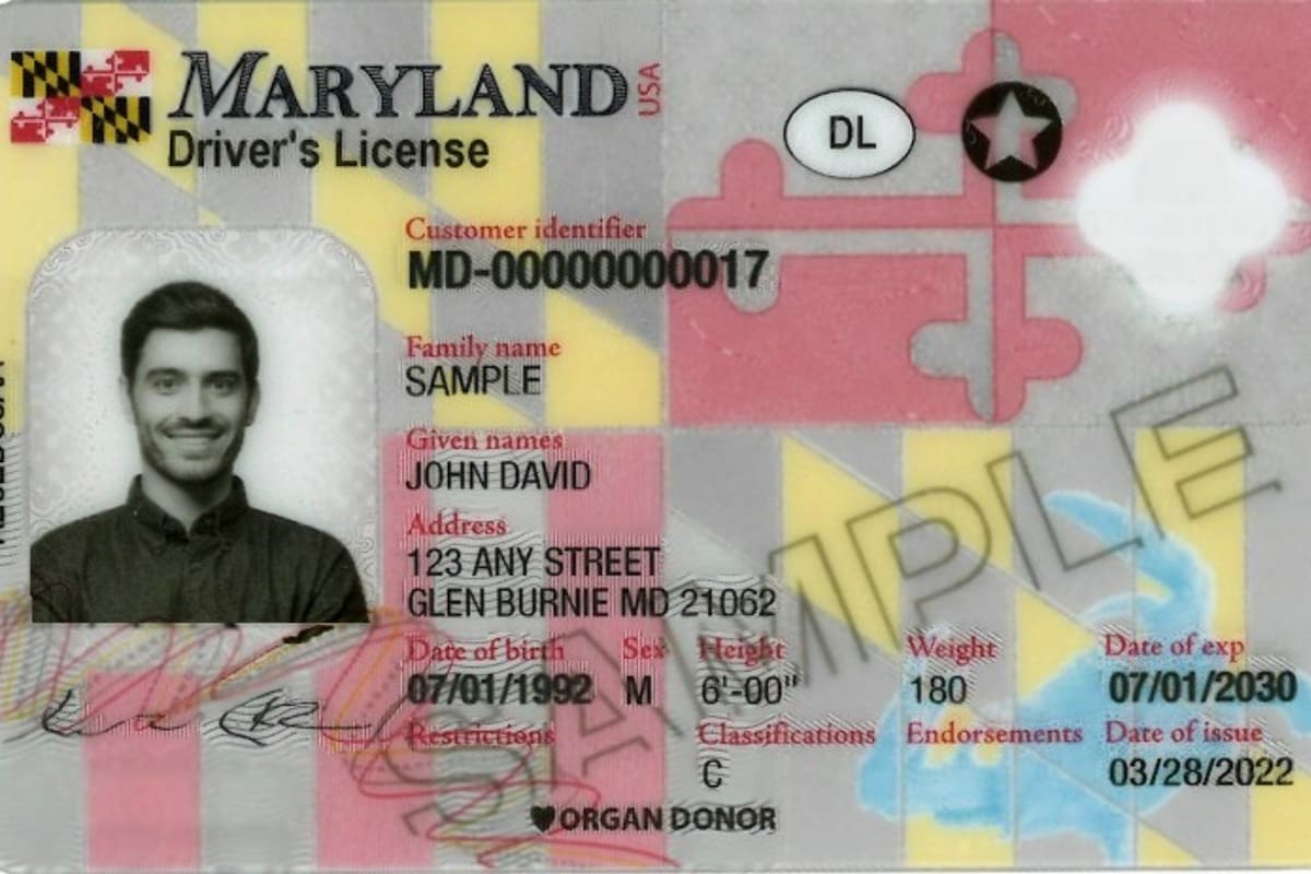 La Administración de Vehículos Motorizados del Departamento de Transporte de Maryland anunció que el 95% de los habitantes cumplen con los requisitos de la Real ID