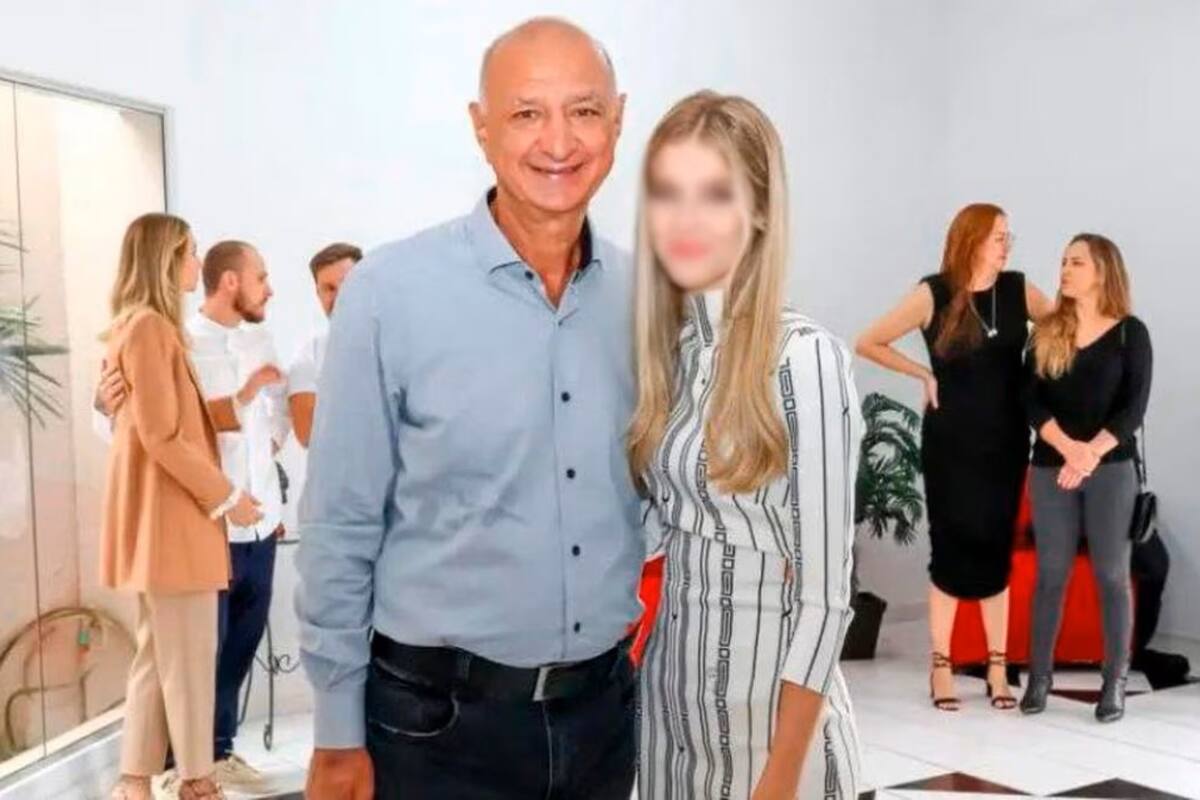 La adolescente Kauane Rode Camargo y su marido, el alcalde Hissam Hussein Dehaini. (foto: RRSS)