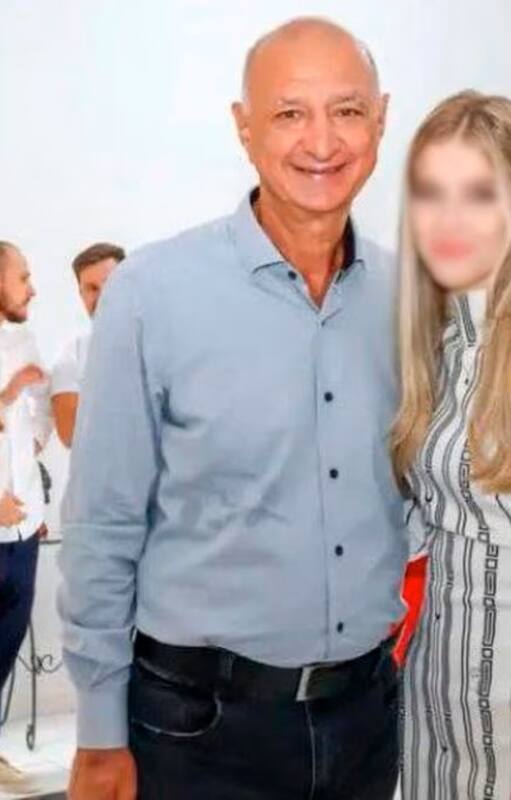 La adolescente Kauane Rode Camargo y su marido, el alcalde Hissam Hussein Dehaini. (foto: RRSS)