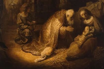 "La adoración de los reyes", la obra descubierta de Rembrandt.