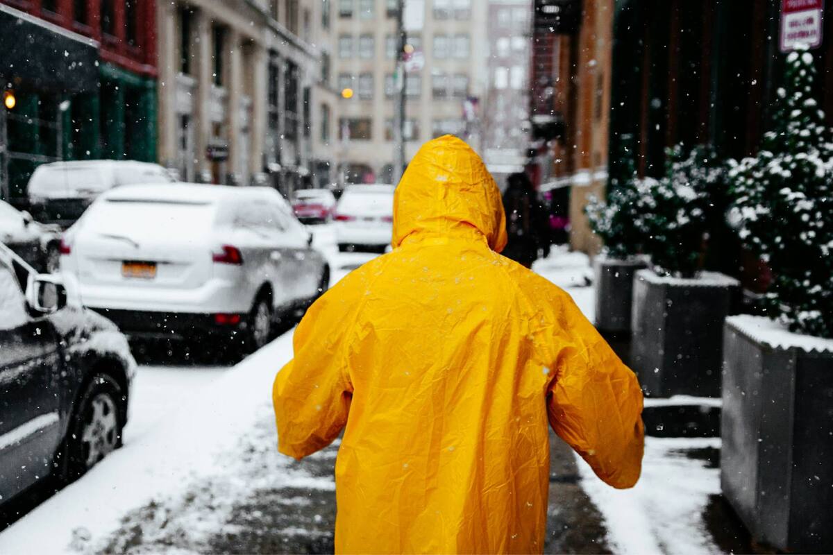 La advertencia hace alusión a los factores a tener en cuenta durante una tormenta invernal