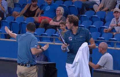 La advertencia para Daniil Medvedev de parte del umpire