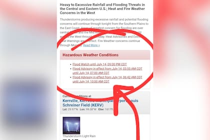 La advertencia que emitieron las autoridades de la ciudad de Texas
