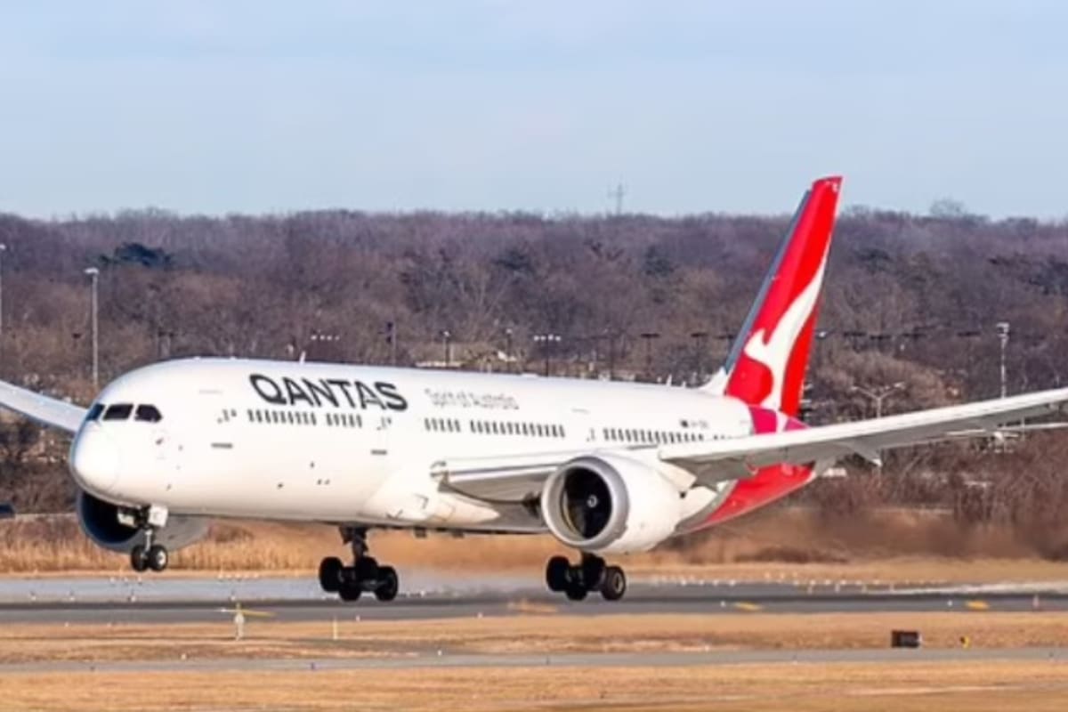 La aerolínea Qantas sufrió un problema con la transmisión de uno de sus vuelos.