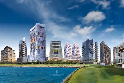 La AFA presentó el año pasado un proyecto de edificio en Dubái que le rendirá homenaje a los campeones del Mundial de Qatar 2022