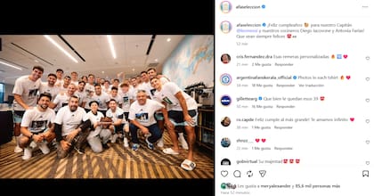 La AFA saludó a Messi y a los cocineros por su cumpleaños