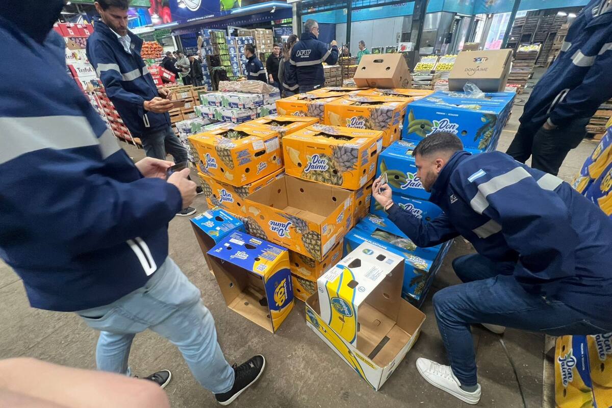 La AFIP-Aduana intervinieron desde muy temprano el Mercado Central