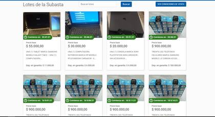 La AFIP subasta celulares, notebooks y consolas PS4 a partir de los $20.000