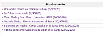 La agenda de Santa Evita durante los días previos a su cierre