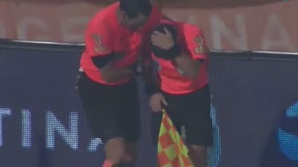 La agresión a Belatti en el final del partido