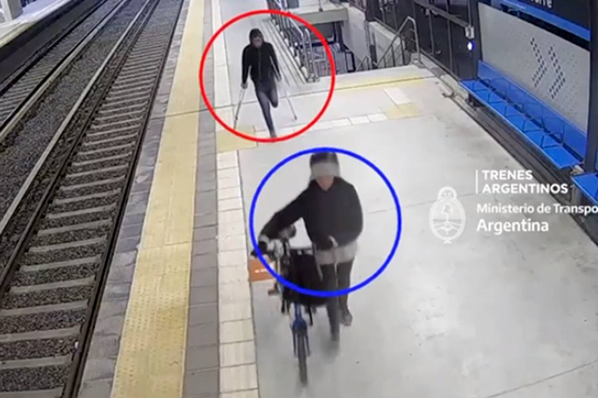 La agresión sexual quedó grabada por las cámaras de seguridad de la estación Lisandro de la Torre