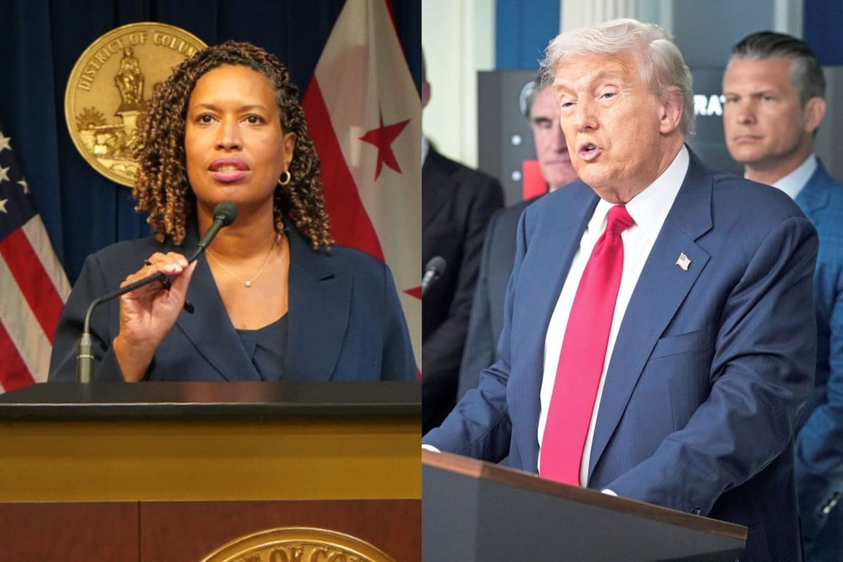 La alcaldesa de Washington D.C., Muriel Bowser, reaccionó a la orden de Donald Trump