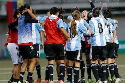 La alegría argentina en Santiago de Chile
