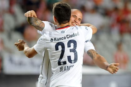 La alegría de Blanco y de todo San Lorenzo