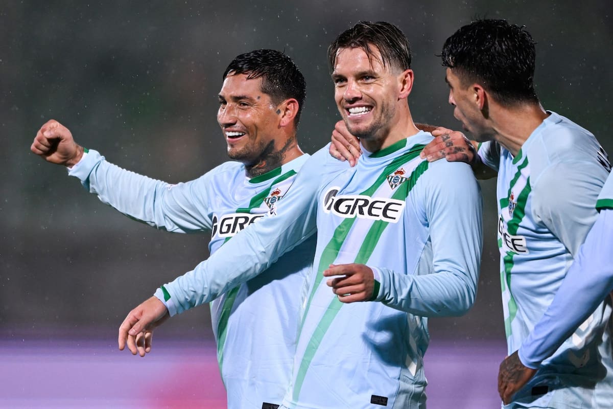 La alegría de Giovani Lo Celso, autor del gol de apertura del marcador; el rosarino es líder futbolístico de Betis