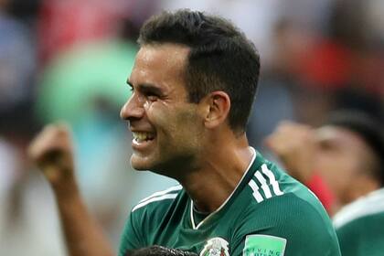 La alegría de Rafa Márquez después del triunfo sobre Alemania