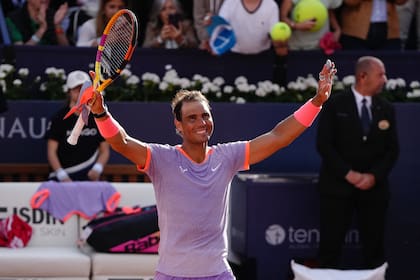 La alegría de Rafael Nadal, que volvió a competir luego de 102 días: fue en el ATP 500 de Barcelona y venció al italiano Flavio Cobolli