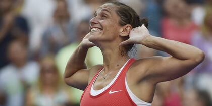 La alegría de Roberta Vinci