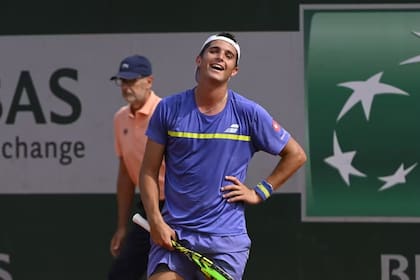 La alegría del tenista argentino Santiago Rodríguez Taverna, de 22 años, que pasó la qualy de Roland Garros y jugará su primer cuadro principal de Grand Slam.