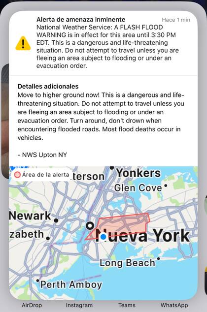 La alerta por inundaciones