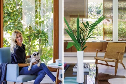 “La ambientación de la casa es conceptualmente racionalista; los muebles siguen las líneas limpias de la arquitectura, con juegos de vetas y tonos para crear contrastes y formas”, explica Florencia.