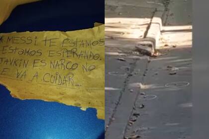 La amenaza a Messi y las vainas servidas fuera del supermercado de la familia de su esposa (Foto: Captura de video)