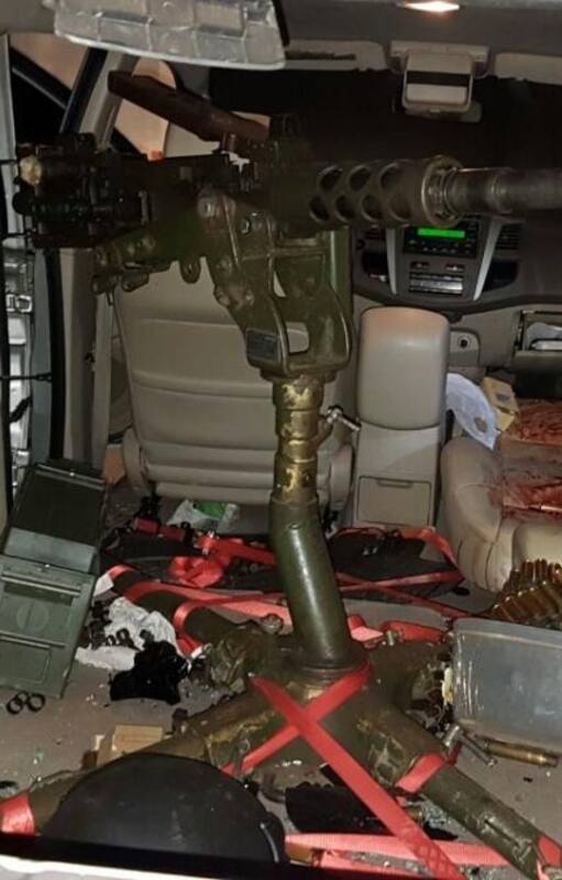 La ametralladora calibre 50 usada por el PCC para asesinar a Jorge Rafaat en Pedro Juan Caballero
