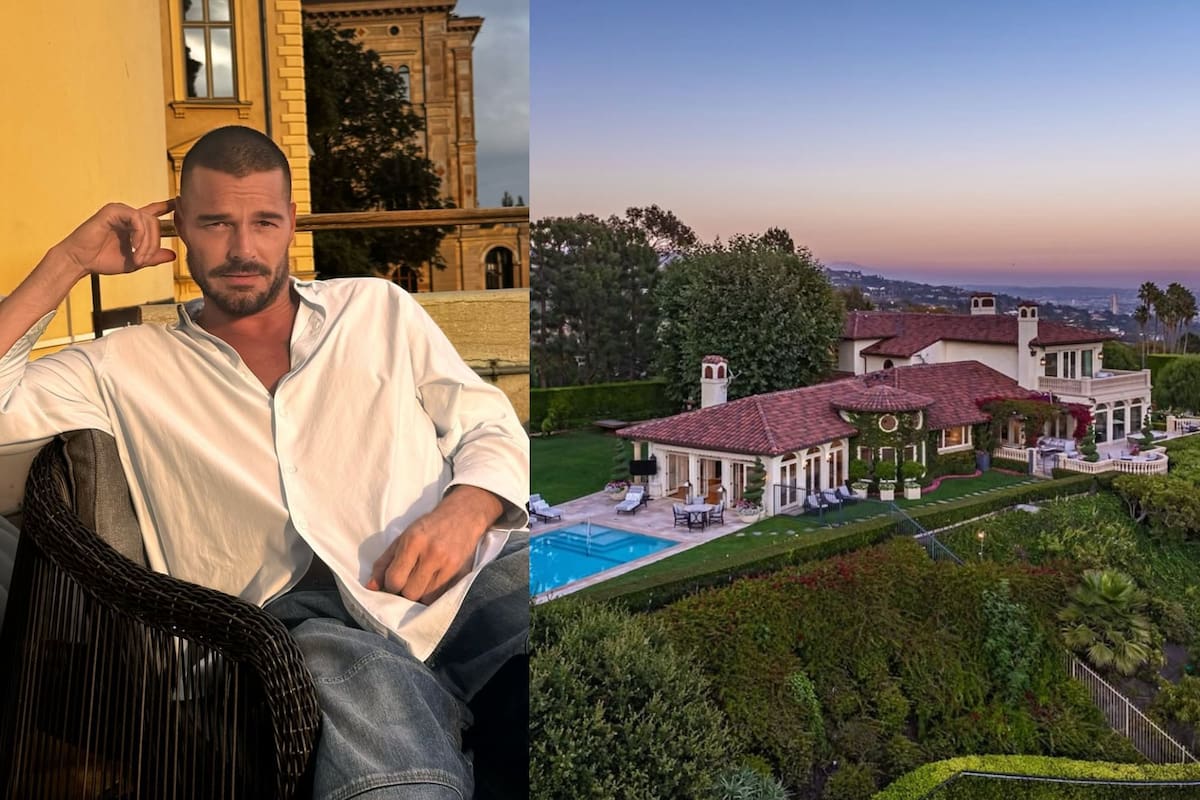 La antigua mansión de Ricky Martin en Los Ángeles volvió al mercado de los bienes raíces (Instagram/@ricky_martin/@listings)