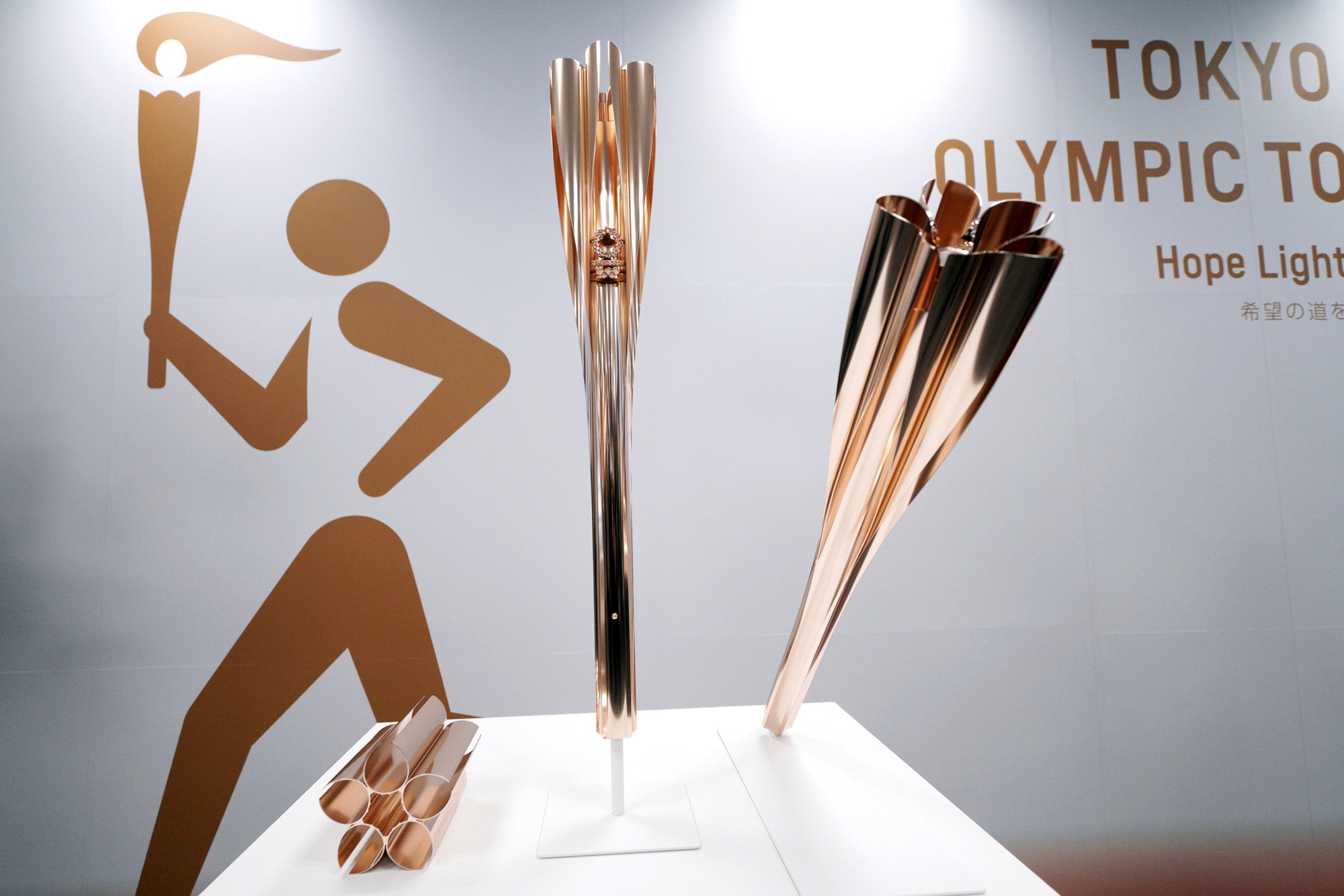 La antorcha de los Juegos Olímpicos Tokio 2020.