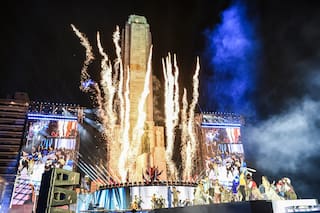 Rosario levantó el telón de los Juegos Suramericanos, con una fiesta inédita en el Monumento a la Bandera
